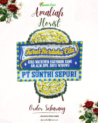 Papan Bunga Duka di Cakranegara Timur